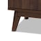 Baxton Studio Lena Mid-Century Walnut Brown Finished 2-Drawer Wood TV Stand 157-9779 - alternate 3